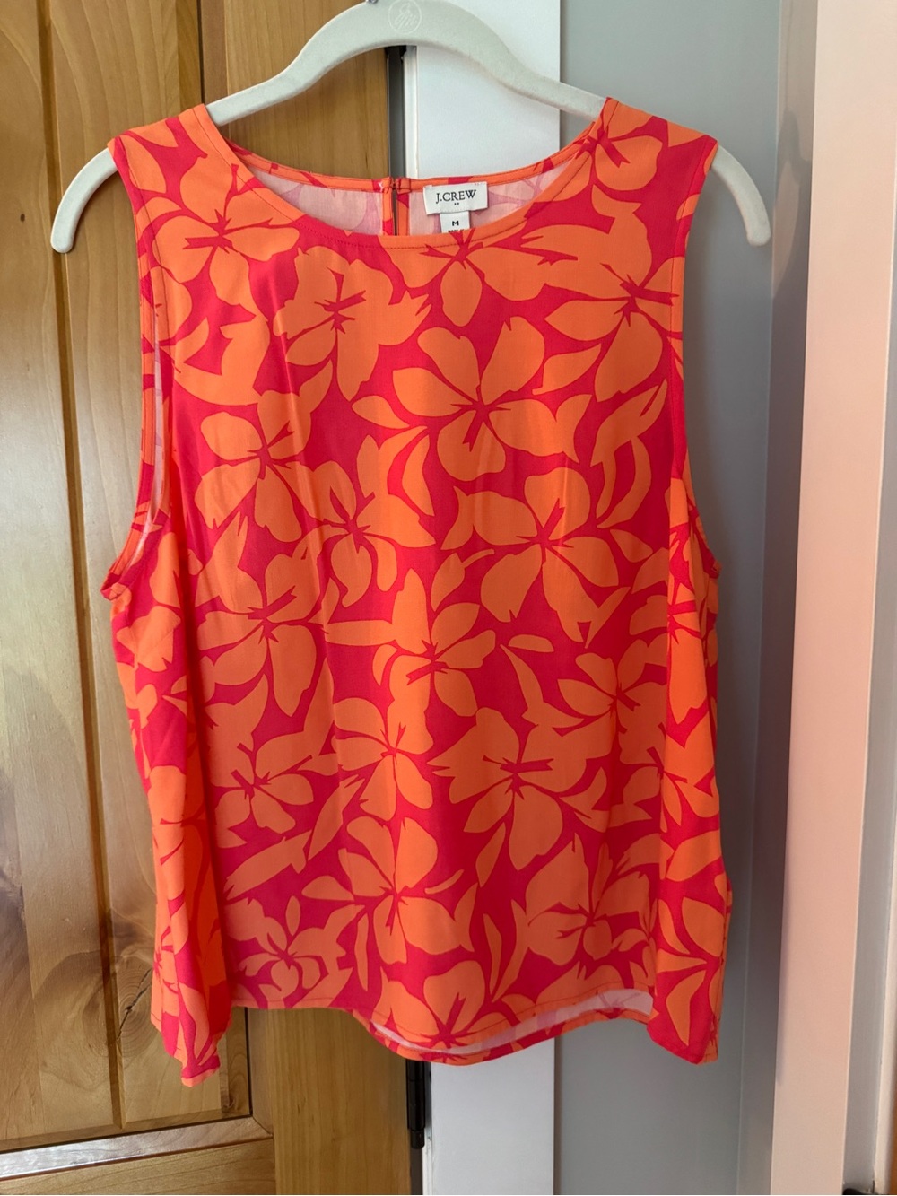 NWOT j crew floral sleeveless blouse top